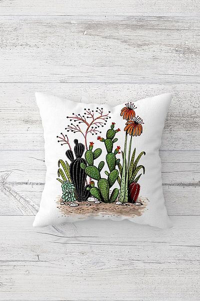 linazaitun One Side Printed Hidden Zipper Decorative Pillowcase Throw Pillow Case Seat Pillowcase
