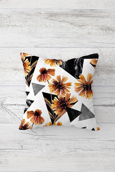 linazaitun One Side Printed Hidden Zipper Washable Stain Resistant Decorative Throw Pillow Cover Pillow Case