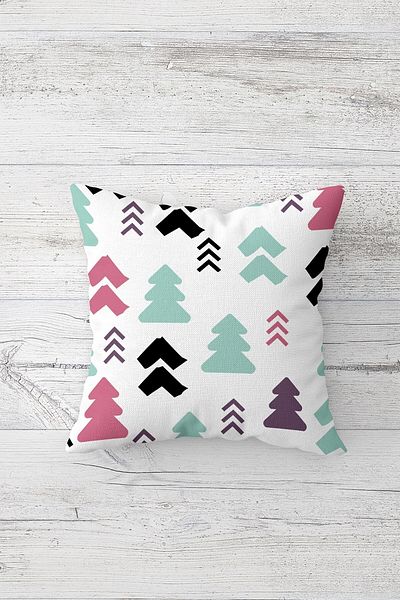 linazaitun One Side Printed Hidden Zipper Washable Stain Resistant Decorative Throw Pillow Cover Pillow Case