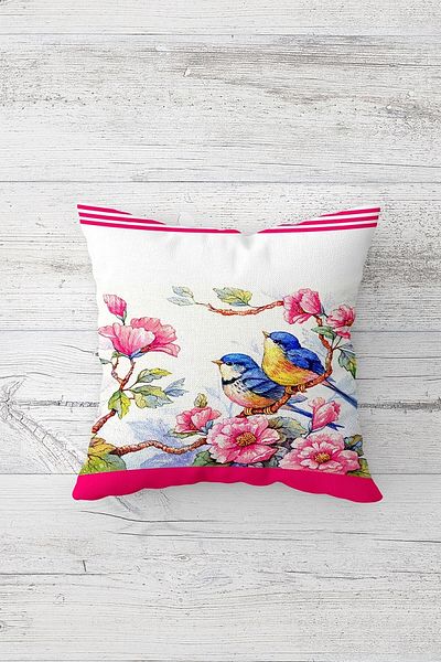 linazaitun One Side Printed Hidden Zipper Washable Stain Resistant Decorative Throw Pillow Cover Pillow Case