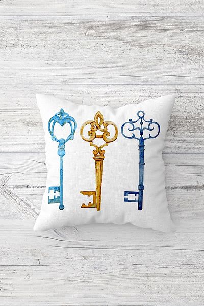 linazaitun One Side Printed Hidden Zipper Decorative Pillowcase Throw Pillow Case Seat Pillowcase