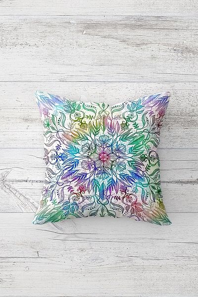 linazaitun One Side Printed Hidden Zipper Washable Stain Resistant Decorative Throw Pillow Cover Pillow Case