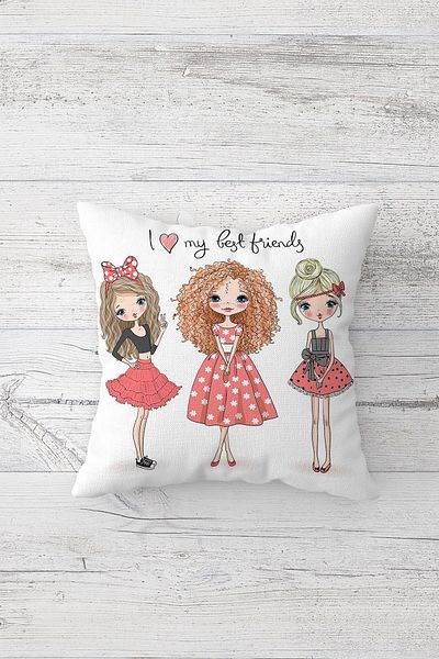 linazaitun One Side Printed Hidden Zipper Decorative Pillowcase Throw Pillow Case Seat Pillowcase