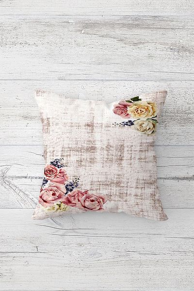 linazaitun One Side Printed Hidden Zipper Washable Stain Resistant Decorative Throw Pillow Cover Pillow Case