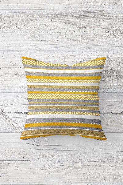 linazaitun One Side Printed Hidden Zipper Washable Stain Resistant Decorative...
