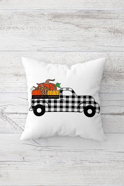 linazaitun One Side Printed Hidden Zipper Washable Stain Resistant Decorative Throw Pillow Cover Pillow Case