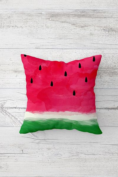 linazaitun One Side Printed Hidden Zipper Washable Stain Resistant Decorative Throw Pillow Cover Pillow Case
