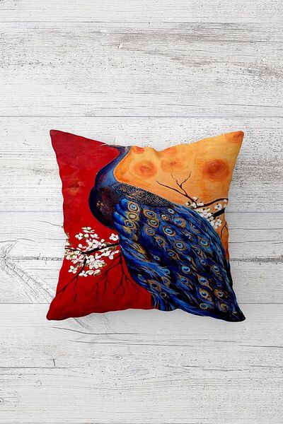 linazaitun One Side Printed Hidden Zipper Decorative Pillowcase Throw Pillow Case Seat Pillowcase