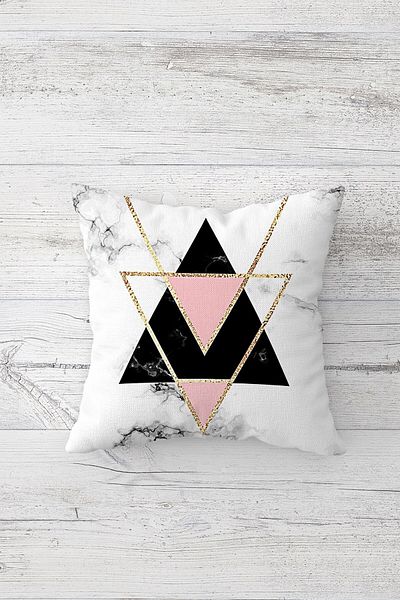 linazaitun One Side Printed Hidden Zipper Decorative Pillowcase Throw Pillow Case Seat Pillowcase