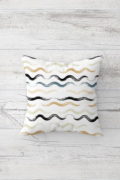 linazaitun One Side Printed Hidden Zipper Washable Stain Resistant Decorative Throw Pillow Cover Pillow Case