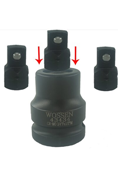 Wossen Dönüştürücü Adaptör 3/4'ten 1/2'ye Değişken Uçlu Profesyonel 3/4''f×12''m 3 Yedekli