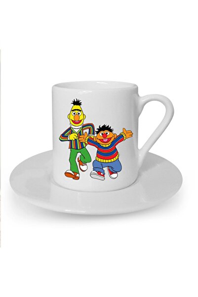 Kumbara Hediyelik قهوة تركية بيضاء - كوب مطبوع من إيدي وبودو