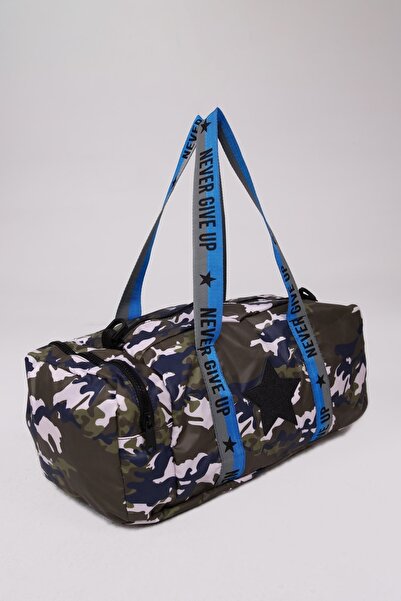 ICONE BAG Спортна чанта за момичета със звезден принт - с камуфлажен десен и ...