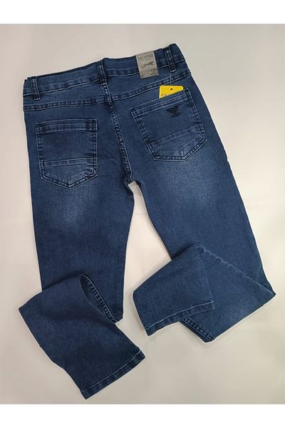 AZRA ÇOCUK GİYİM Stonewashed Dark Color Lycra Jeans