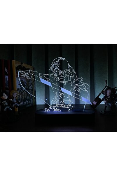 PETRADESIGN Attack On Titan Mikasa Ackerman Anime Masa Lambası