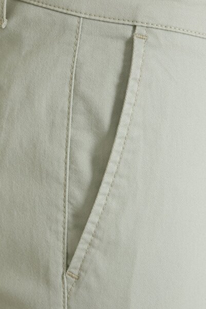 Hatemoğlu Green Dynamic Fit Straight Cotton Side Pocket Canvas Trousers
