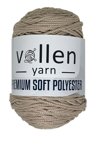 vollen yarn Πολυεστερικό μαλακό σχοινί μακραμέ χόμπι 250 γραμμάρια-175 μέτρα σχοινί τσάντας Premium πολυεστερικό σχοινί μακραμέ Supla