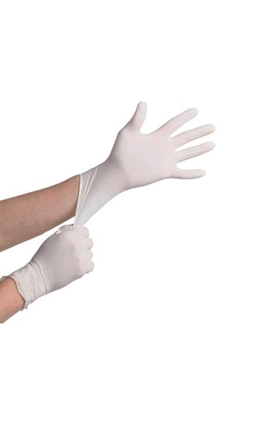 Tenty Latex Powdered Exam Gloves L-(3 Pack)