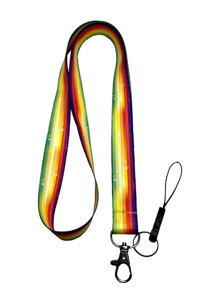 StormiStoretr Renkli Şerit Boyun Ipi Telefon Askısı Lanyard