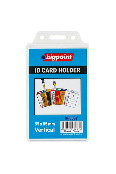 Bigpoint Τσάντα κάρτας Κάθετη διάφανη 55x85mm Τσάντα 10 τμχ
