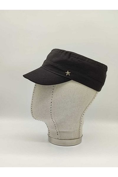 Shopiolog Unisex Castro Metal Star Detailed Back Adjustable Hat
