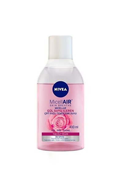 NIVEA Gül Suyu Içeren Çift Fazlı Yüz Makyaj Temizleme Suyu 400 Ml