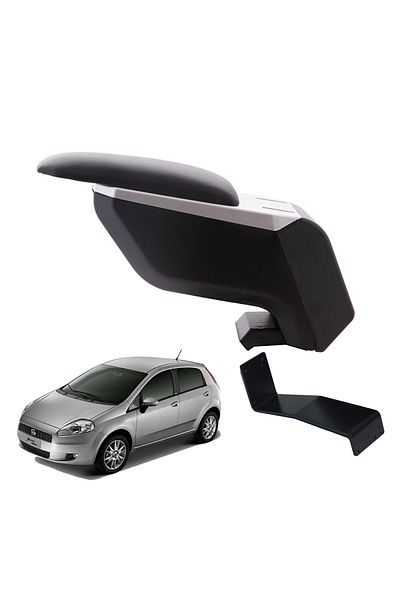 3 Tıkla Fiat Grande Punto 2007 Gray-black Armrest Armrest with No-Punching Steel Legs
