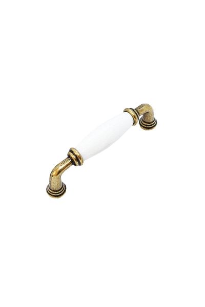 RFORM Porcelain Cabinet Kitchen Drawer Furniture Handle Antique Plain White 96mm (9.6cm) Axle.