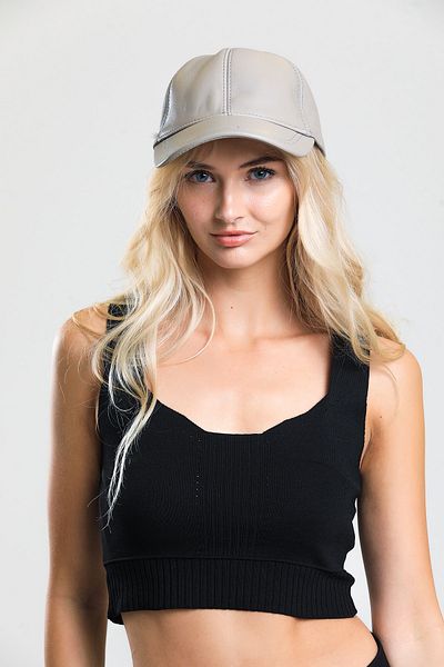 fubileather Unisex Γνήσιο Δερμάτινο Ρυθμιζόμενο Καπέλο Μπέιζμπολ
