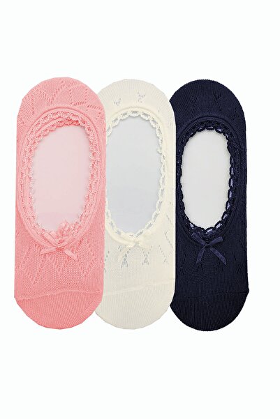 Hepsine Rakip جوارب راقصة باليه نسائية مكونة من 3 قطع من القطن الملون وربطة عنق مكيفة واقتصادية