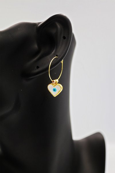 maestroaccessory أقراط مجوهرات معدنية من النحاس المطلي بالمينا