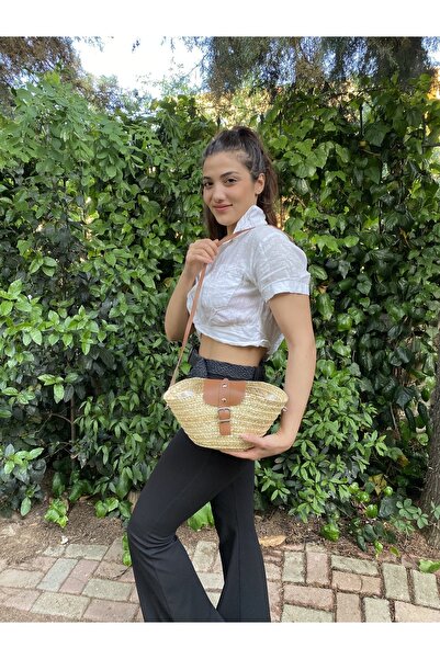 laviyonsa Σχεδιαστική Ψάθινη Τσάντα