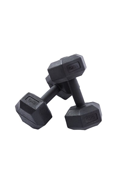 Clifton Yüksek Kalite Içi Demir Tozu Dambıl Ağırlık Seti 2x5 Kg Dumbell Set