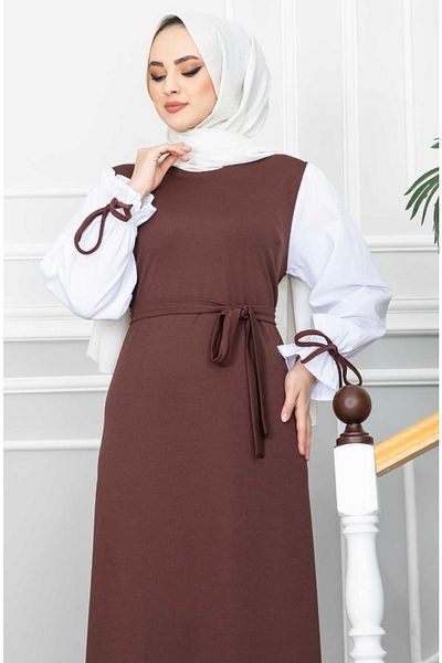 İPEK TUTUŞ Γυναικείο φόρεμα με μανίκια Hijab