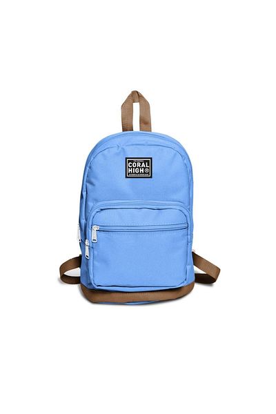 Coral High Mini Rucsac 30 Cm Adancime Piele Simil Albastra 24213