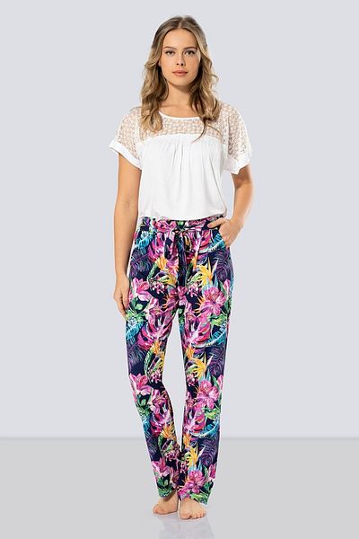 TÜREN Women's Sleepwear Suit with Lace on the Shoulder