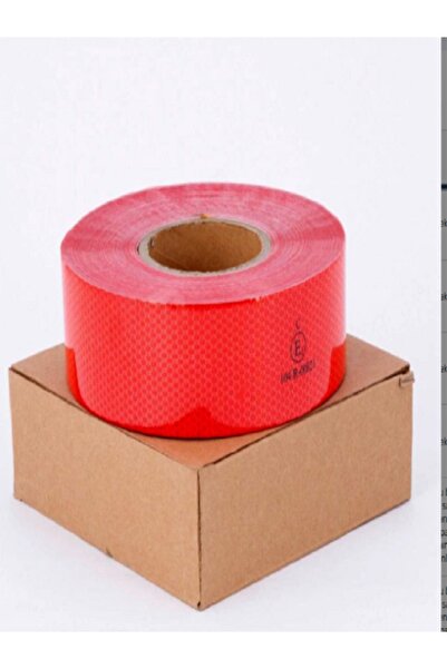 YTO Tüv Onaylı Tır Kamyon Romörk Için Şerit Reklektif 50 Metre. Kırmızı