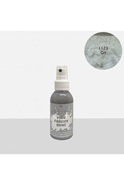 Cadence 1123 Gri Sprey Metalik Kumaş Boyası