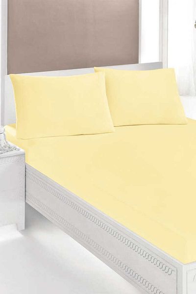 İpekçe Home Cearşaf de pat din bumbac pieptănat cu elastic dublu zilnic