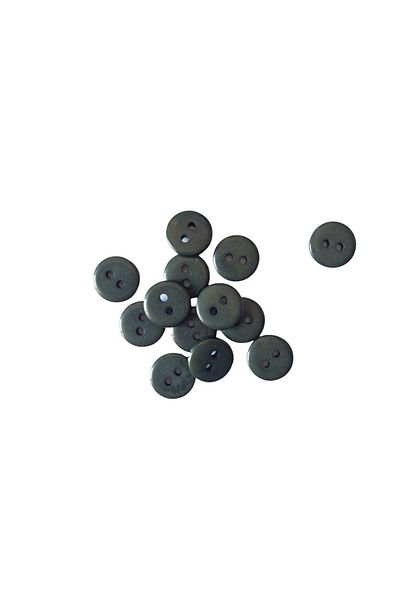HOBİREYON 10 Pieces 10 Mm Round Button (dark Green)