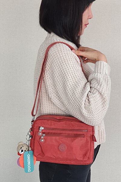 FCSTORE Women's Multi-Pocket Adjustable Cross Strap Shoulder Bag + Teddy Bear...