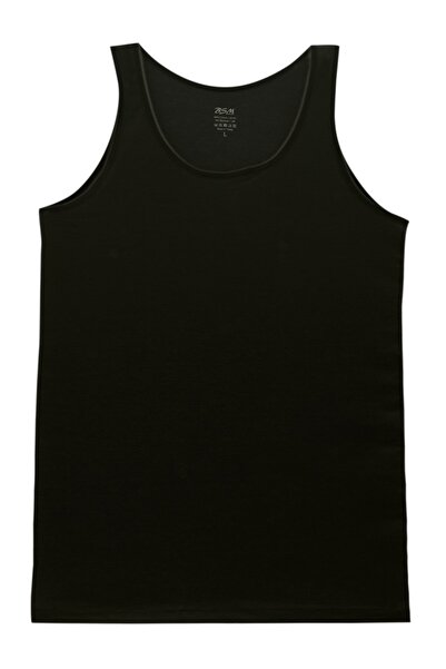 BSM 2-Piece Women's Black Cotton Camisole Thick Strap Tank Top