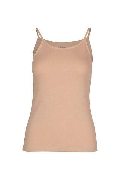 BSM 2-Piece Women's Nude Cotton Camisole Rope Strap Tank Top