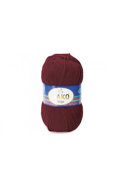 NAKO Vega 1576 - Claret Red 100g Πλεκτό νήμα