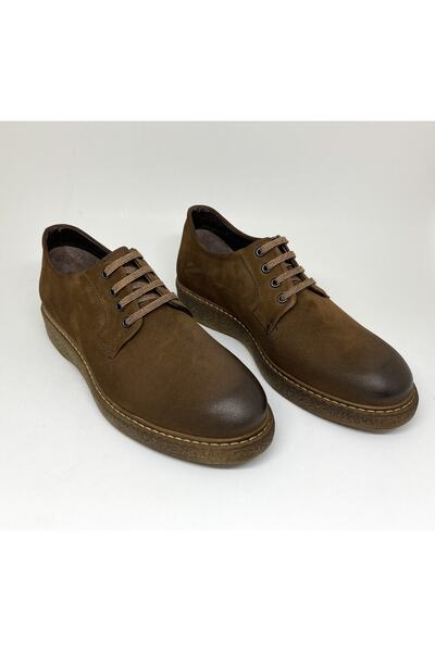 Clasica Men's Brown Genuine Leather Casual Shoes