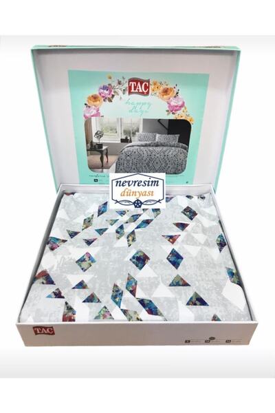 Taç Taç Double Ranforce Duvet Cover Set Joan Gray