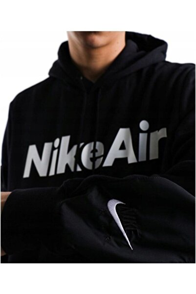 Nike Aır Hoodıe Kapüşonlu Siyah Erkek Spor Sweatshırt Dj0453-010-010