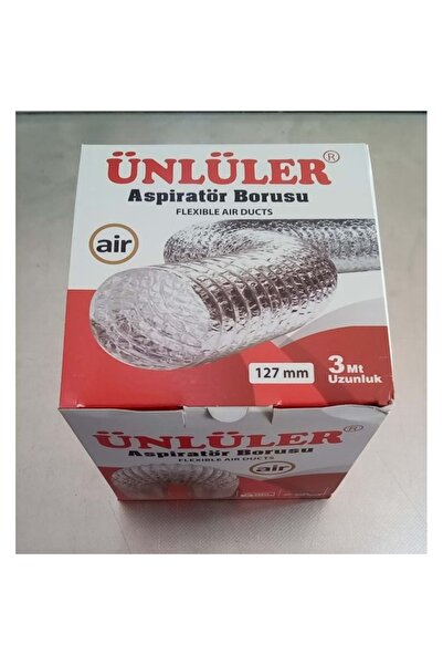 ünlüler Aspilatör Borusu 120mm 3mt