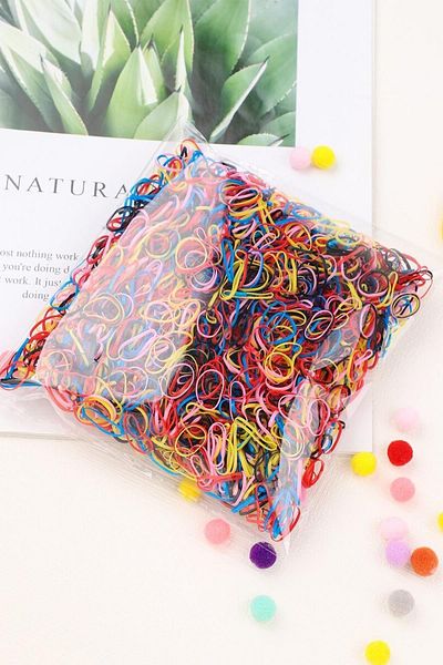 BAHELS 1000 Pcs Colorful Hair Braid Perm Elastics