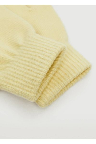 MANGO Woman Rubber Knitted Gloves